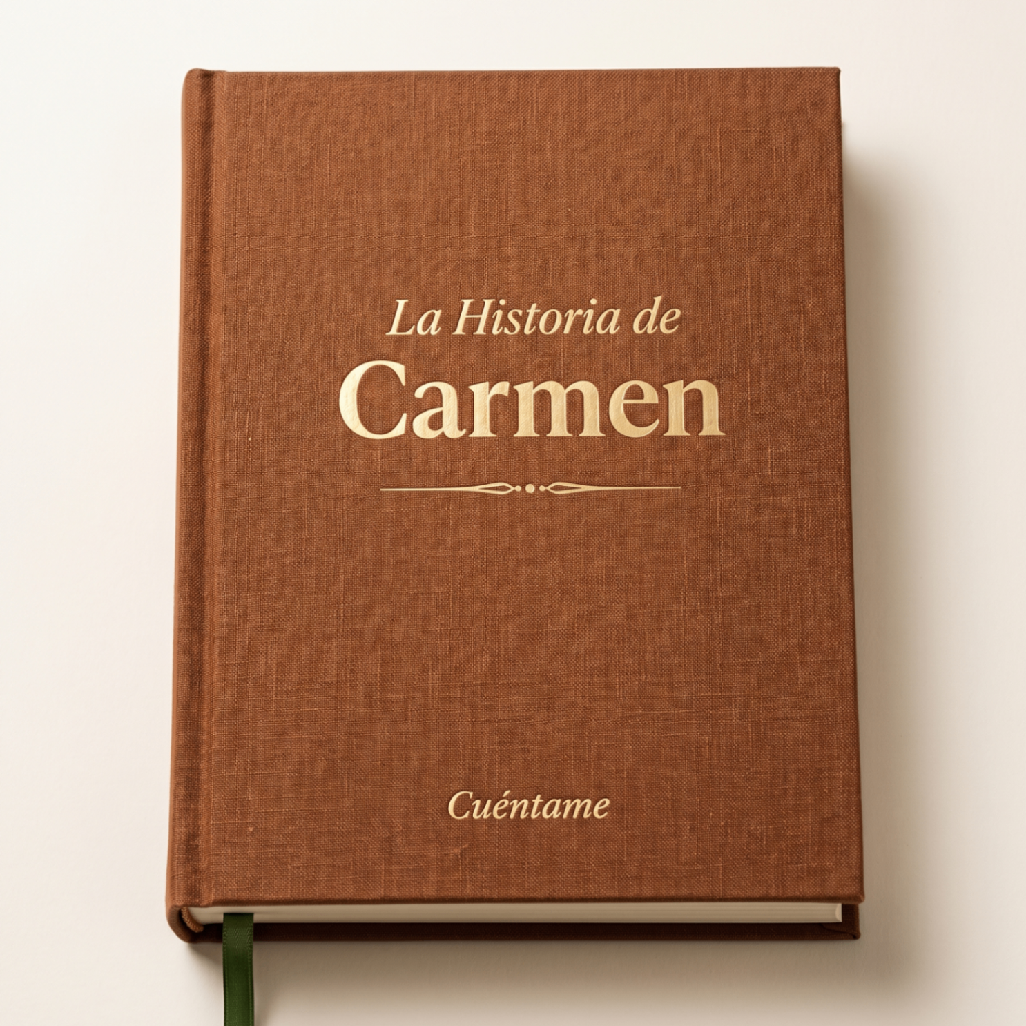 Portada personalizada del libro La Historia de Carmen